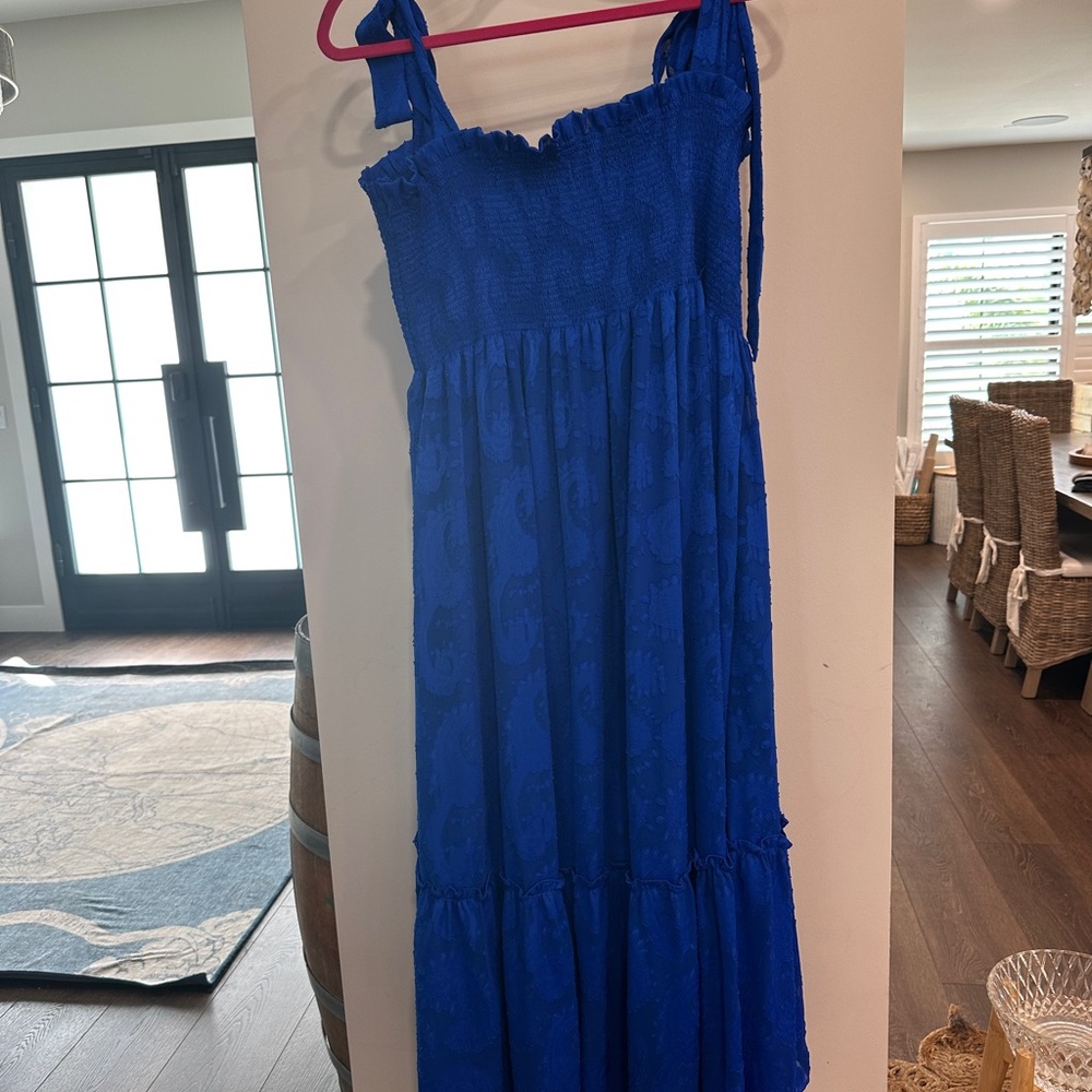 Lilly Pulitzer EUC SZ XL Vibrant Blue Maxi Dress